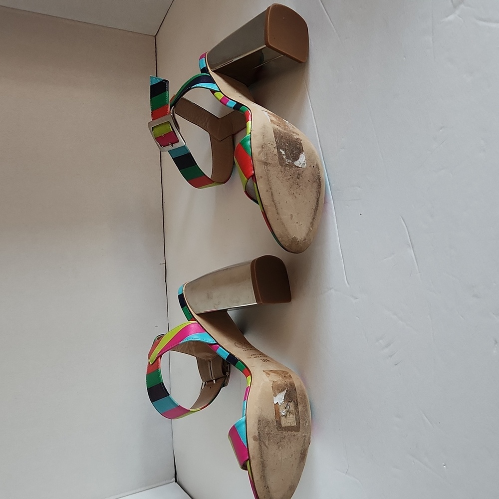 Dee Keller Laura Lauren Rainbow Sandal Heel, Sz 8 - Picture 6 of 7